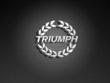 triumph logo wallpaper - white