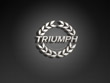 triumph logo wallpaper- brown