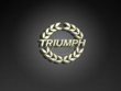 triumph logo wallpaper - yellow